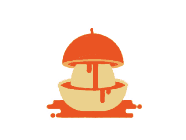 a cartoon illustration of an orange juice squeezer