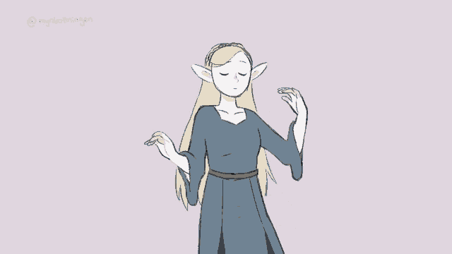 a drawing of a woman standing next to a large white bird with the name mykoteringen written on the bottom