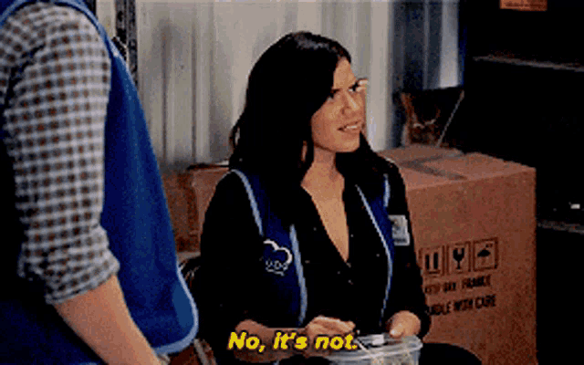 Superstore Amy Sosa GIF - Superstore Amy Sosa No Its Not GIFs