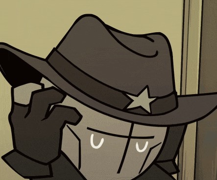 a man wearing a cowboy hat with a star on it