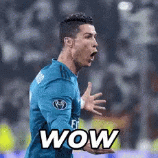 C罗 世界杯 足球 帅 哇 激动 GIF - Cristiano Ronaldo World Cup Football GIFs