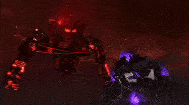 a computer generated image of a fireball with a purple glow