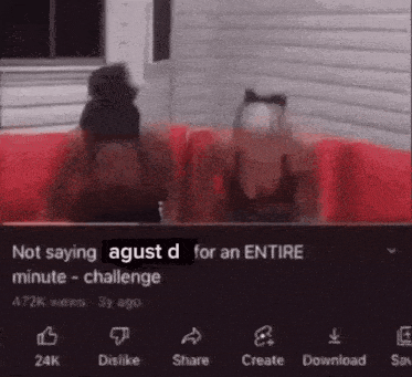 Not Saying Agust D For An Entire Minute Challenge GIF - Not Saying Agust D For An Entire Minute Challenge Agust D GIFs