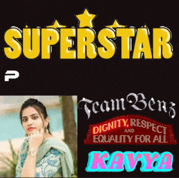 a picture of a woman next to a sign that says superstar