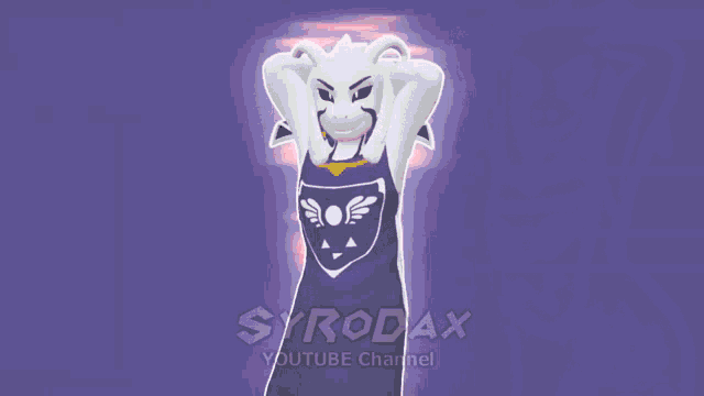 a drawing of a goat with the words syrodax youtube channel written on the bottom