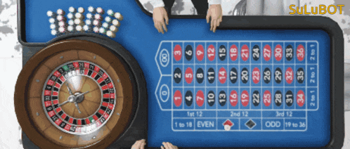a roulette table with the words sulubot on the top