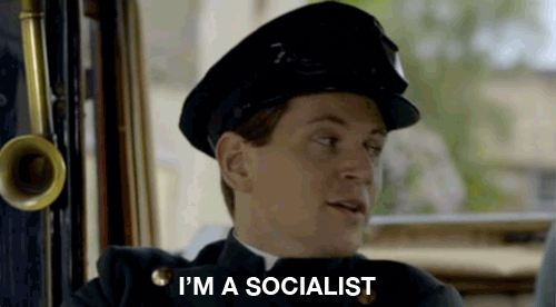 Politics GIF - Downton Abbey Allen Leech Im A Socialist GIFs