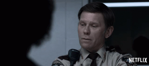 Cover Face Deputy Standall GIF - Cover Face Deputy Standall Mark Pellegrino GIFs