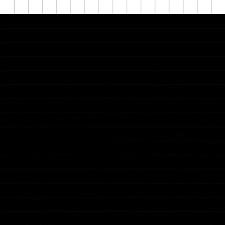 a black square with a white grid around it is on a white background .