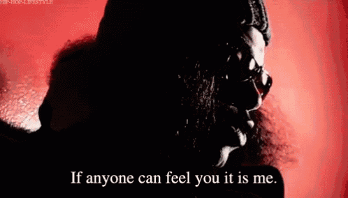 a man with a beard says if anyone can feel you it is me .