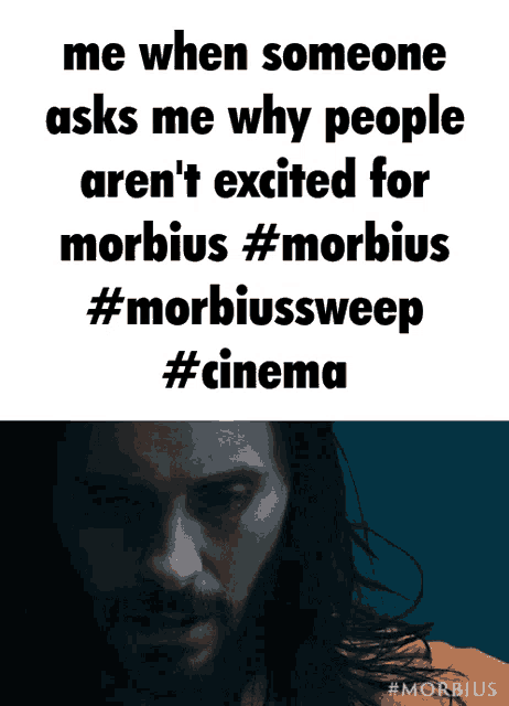 a poster that says i wish i knew #morbius on it