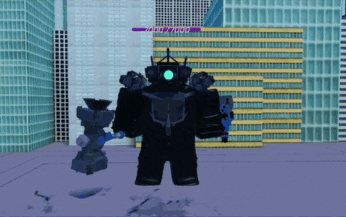 a robot is standing in front of a building that says 7000/7000 on it