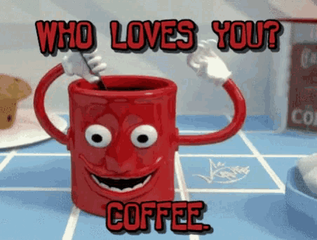 Who Loves You Coffee GIF - Who Loves You Coffee Coffee Loves You GIFs
