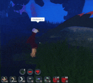a computer generated image of a monster laying in the grass with its mouth open