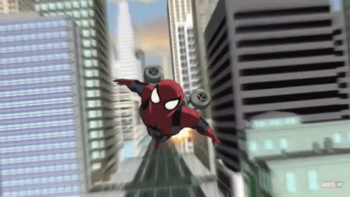 Spider Man Jetpack GIF - Spider Man Jetpack Thumbs Up GIFs