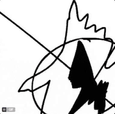 a close up of a person 's face with the words ii gif on the bottom