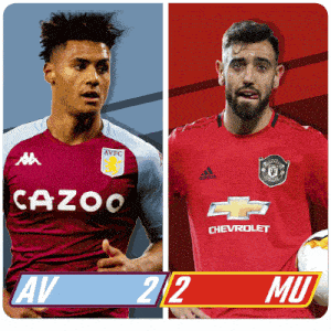 two soccer players one from cazoo and the other from mu