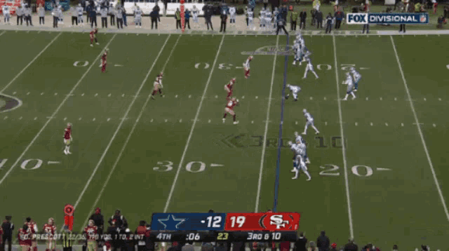 a fox divisional broadcast of a football game