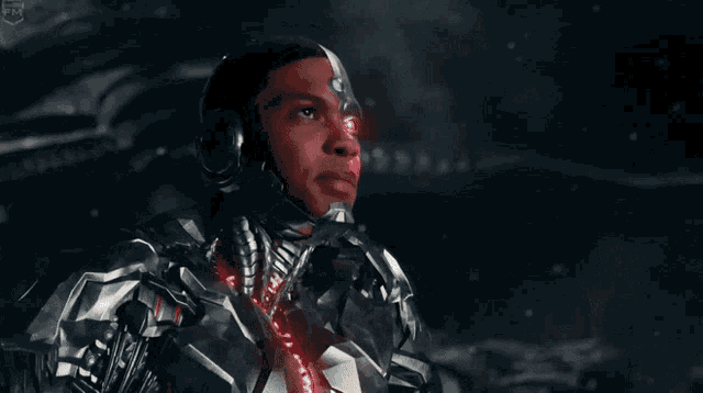 a man in a robot suit says booyah