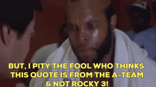Pity The Fool Mr T GIF - Pity The Fool Mr T Clubber Lang GIFs