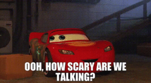 Cars Lightning Mcqueen GIF - Cars Lightning Mcqueen Ooh How Scary Are We Talking GIFs