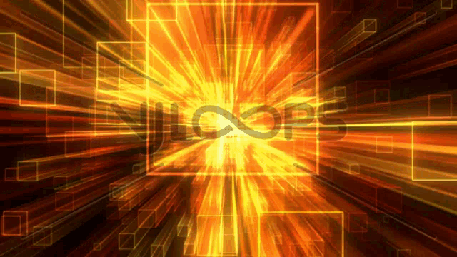 a glowing background with the word nloops written on it