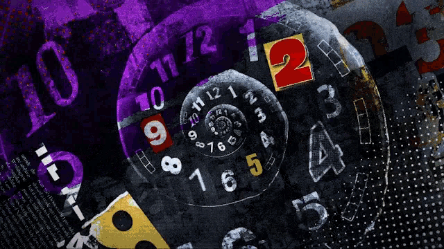 a clock with the hands on the numbers 1 and 2