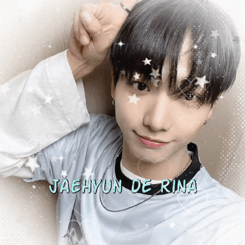 a picture of a young man with the name jaehyun de rina