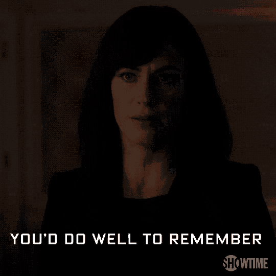a showtime advertisement with a woman in the dark