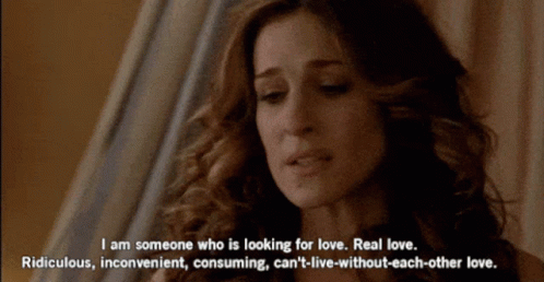 Sex And The City Carrie Bradshaw GIF - Sex And The City Carrie Bradshaw Love GIFs