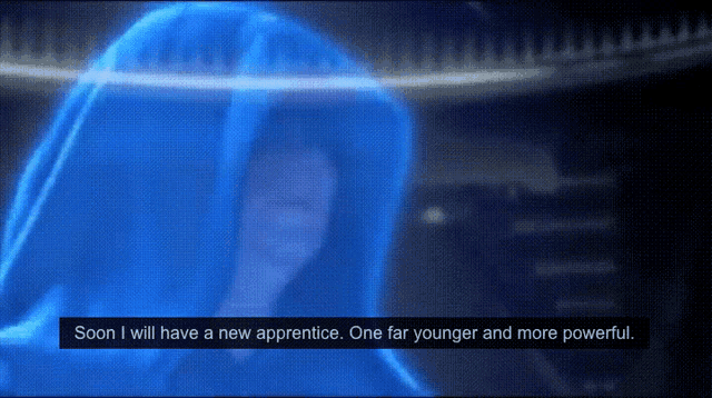 Soon I Will Have A New Apprentice Soon I Will Have A New Apprentice One Far Younger And More Powerful GIF - Soon I Will Have A New Apprentice Soon I Will Have A New Apprentice One Far Younger And More Powerful Younger And More Powerful GIFs