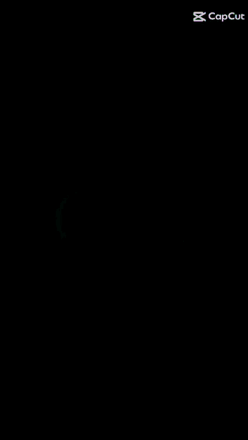 a black screen with the words capcut on the bottom