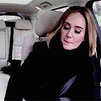 Adele Carpool GIF - Adele Carpool Shocked GIFs