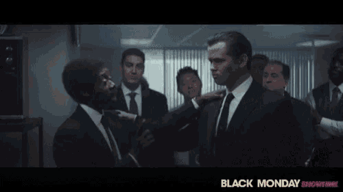 a group of men in suits and ties with the word rom punk on the bottom right