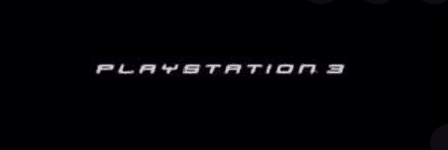 a black background with playstation 3 written in white letters
