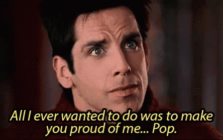 a close up of a man with the words " all i ever wanted to do was to make you proud of me pop "