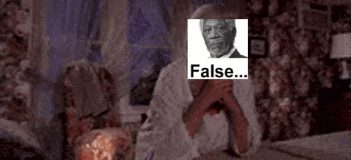 a man in a robe is sitting on a bed with a picture of morgan freeman behind him .