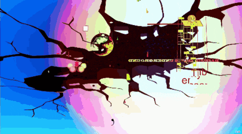 a computer generated image of a tree with the word " er " on it