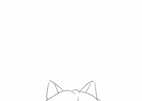 a drawing of a girl with cat ears and the words cat day !!!