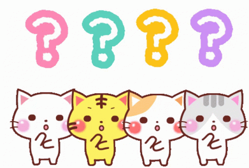 Cat Sticker Question Mark GIF - Cat Sticker Question Mark Curious GIFs