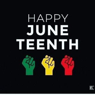 a black background with the words happy june tenth written on it