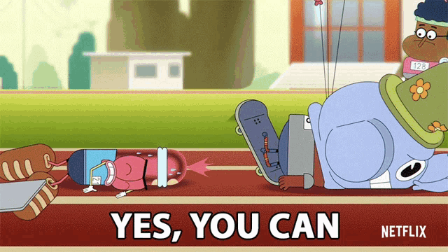 Yes You Can Pinky Malinky GIF - Yes You Can Pinky Malinky You Can Do It GIFs
