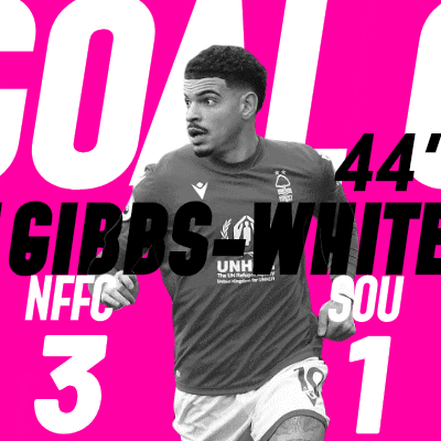 a soccer player with the name gibbs white on his jersey
