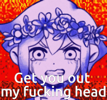 Omori Get Out Of My Head GIF - Omori Get Out Of My Head Get Out GIFs