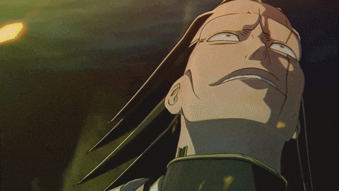 a close up of a cartoon character 's face with a slight smile