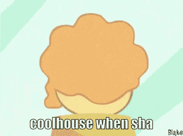 a cartoon of a lion with the words coolhouse when sha