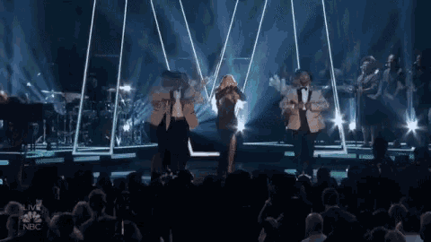 a live nbc show with a woman singing