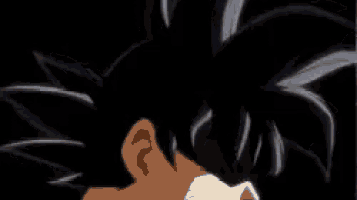 a close up of a person 's head with a glowing aura around it .
