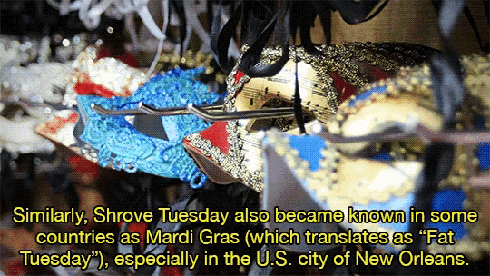 a picture of mardi gras masks with a caption that says similarly