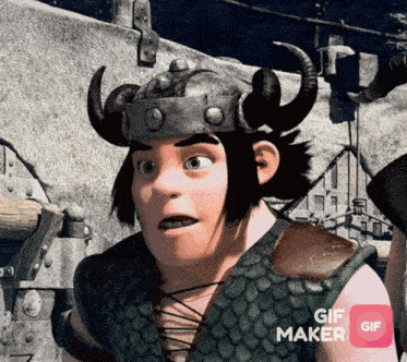 a picture of a cartoon character with a gif maker app on the bottom